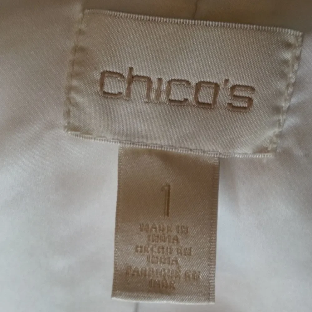 Chico's Size 1 Aztec Style Jacket with Embellishments. Stunning!!!!